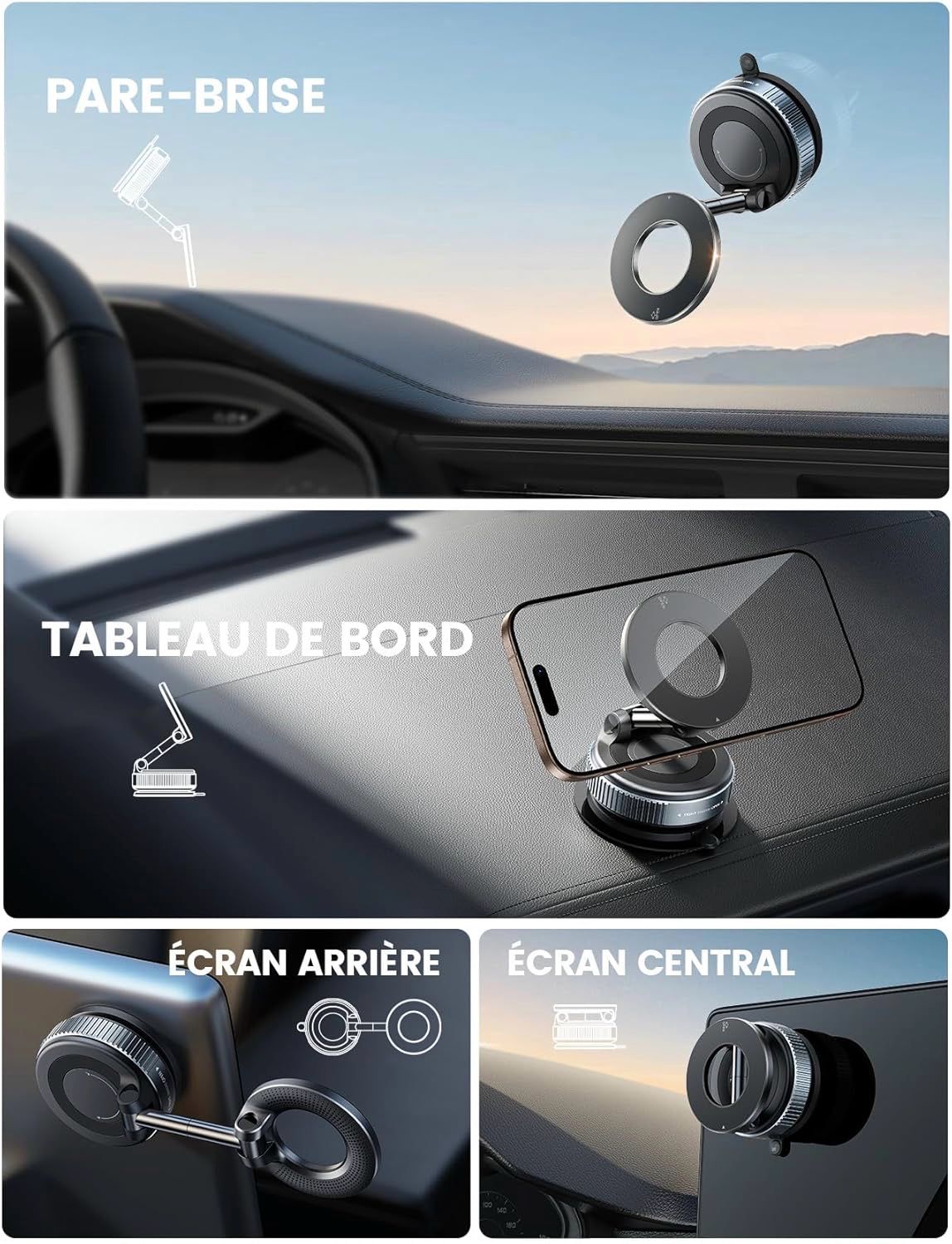 Support Magnétique 360° Universel